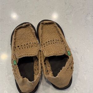 Sanuk Tan Loafers & Slip-Ons